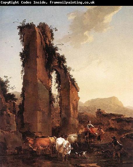 Nicolaes Pietersz. Berchem Ruined Aqueduct